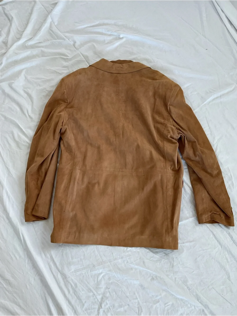 Dante Leather Factory Men's Suede Blazer in Camel Brown